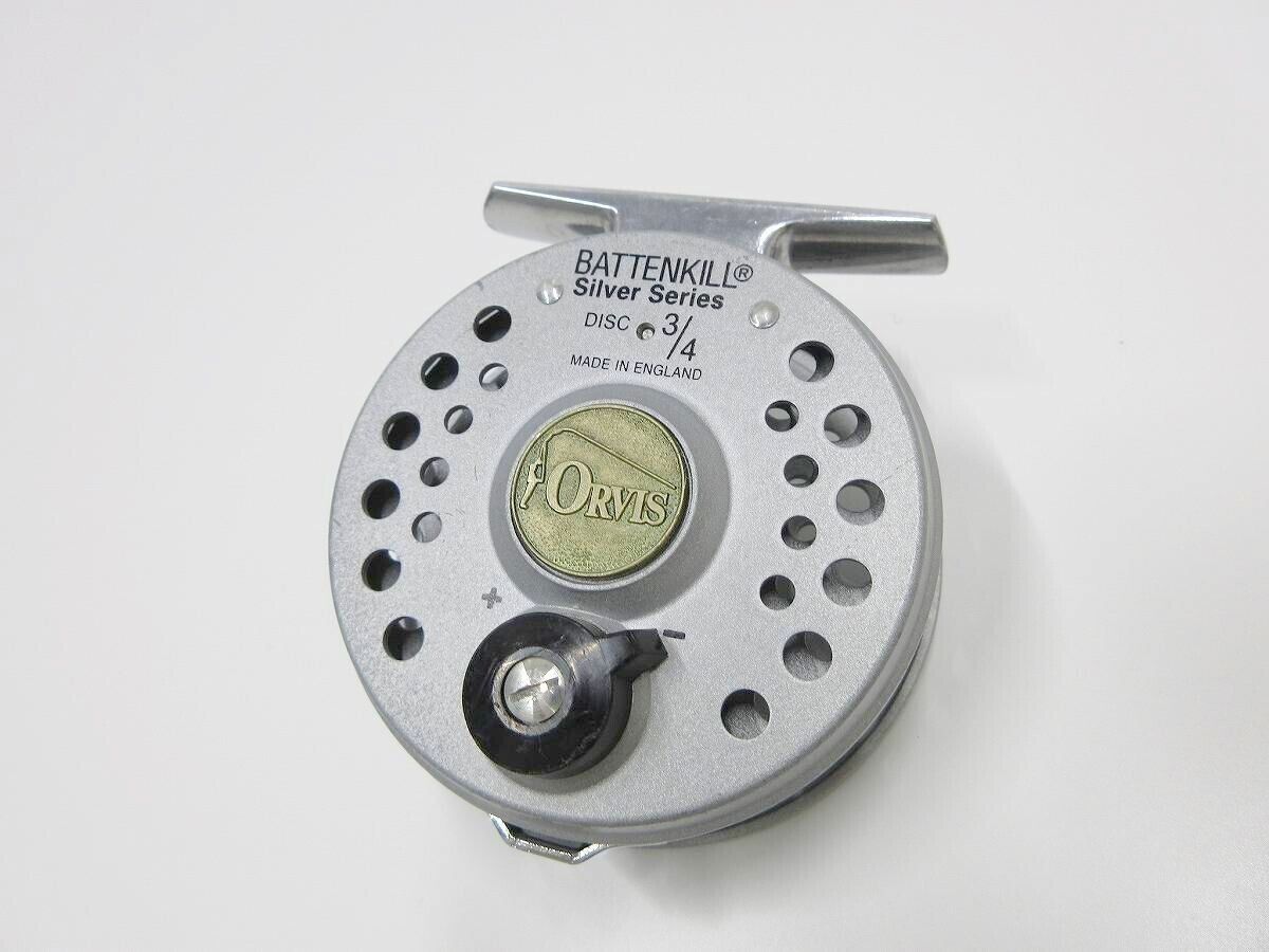ORVIS BATTENKILL DISC SILVER 3/4 FLY REEL FRESHWATER FISHING ORVIS BATTENKILL DISC SILVER 3/4 FLY REEL FRESHWATER FISHING