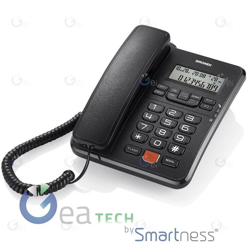 BRONDI OFFICE DESK Landline Wire RJ11 Speakerphone Display Tag Black