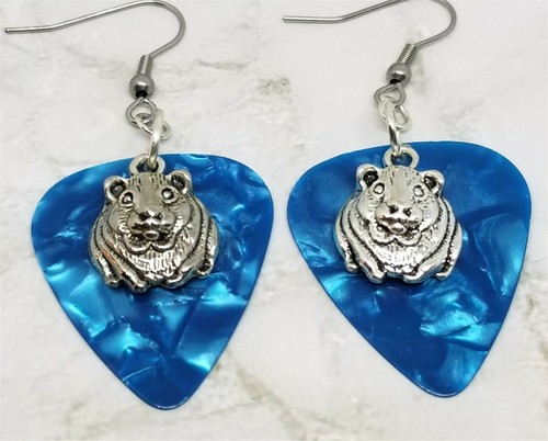 Guinea Pig Charm Guitar Pick Earrings - Pick Your Color - Picture 8 of 10