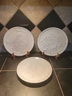 VTG Annual  Frankoma Pottery Christmas Plates - Set Of 3 1969, 1978, 1979