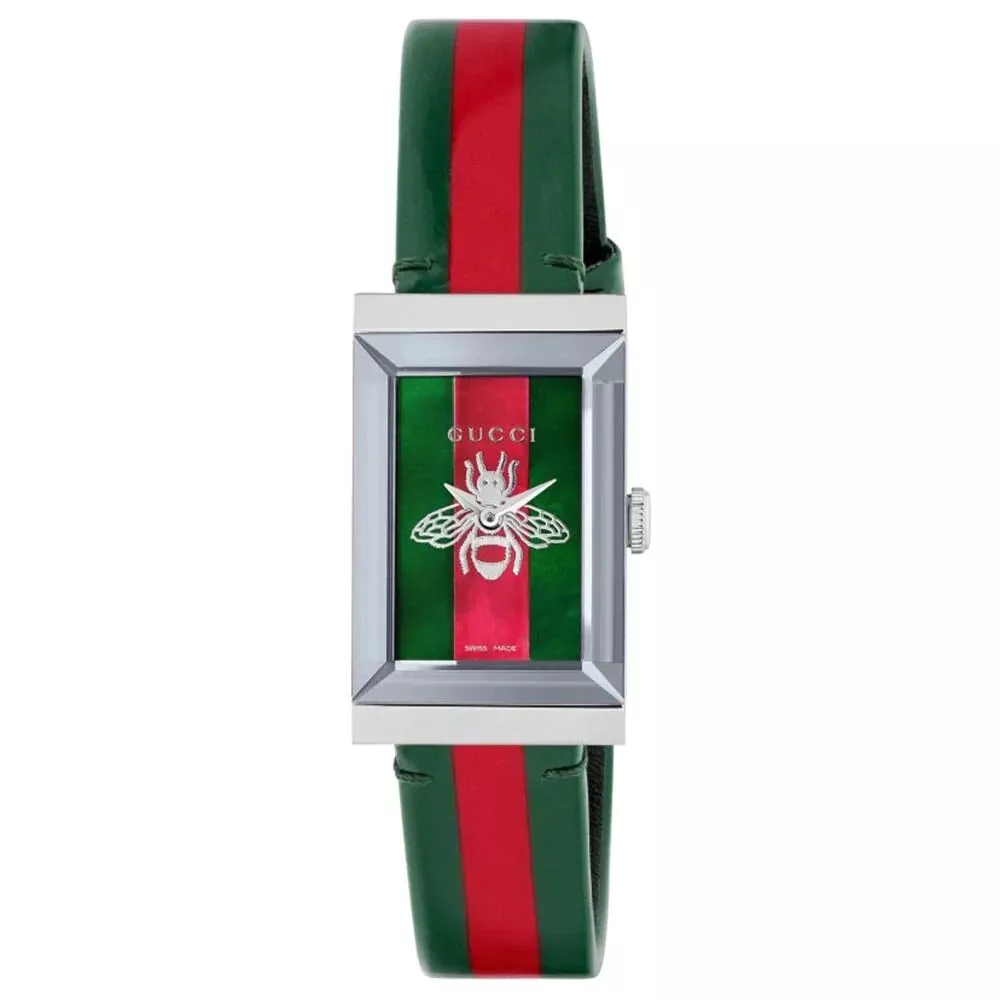 Montre femme Gucci G Frame YA147408 à quartz bicolore prix de détail