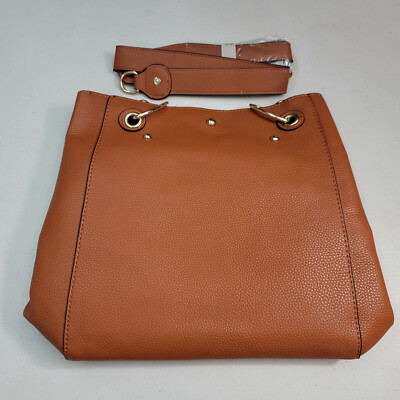 Frame Purse Brown Woman's Extended Strap 4 Inside Compartments Removable Center