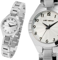 Kleine Damen Frauen Uhr Edel Elegant Silber Silbern Edelstahl Armband JW10187