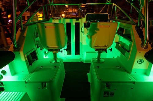 Tira LED Verde 5M Negra Brillante Luz Noche Pesca LED Barco Pesca de Lubina 12v 5M - Imagen 5 de 17