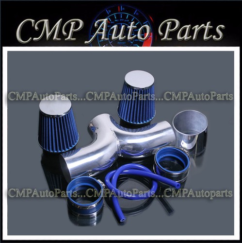 AZUL 2003-2008 DODGE RAM 1500 2500 3500 5.7L V8 DUAL TWIN AIR INTAKE KIT - Imagen 2 de 2