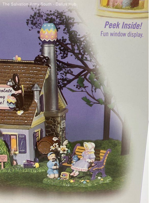 Department 56 Village Easter ( New In Box ) Chocolate Bunny Factory eBay