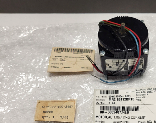 6105-00-500-2487 Alternating Current Motor 6105005002487 KYC-23 - Picture 2 of 8