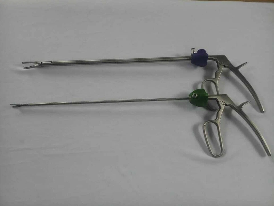 Juego de instrumentos laparoscópicos Hem-O-Lok Clip Aplicador Pinzas LT200 LT300 10/5 mm Foto 2 de 4