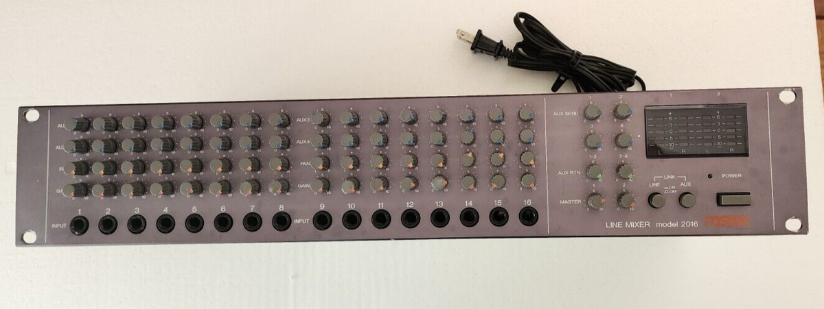Fostex フォステクス LINE MIXER ラインミキサー 2016 Fostex 2016 Line Mixer- 
