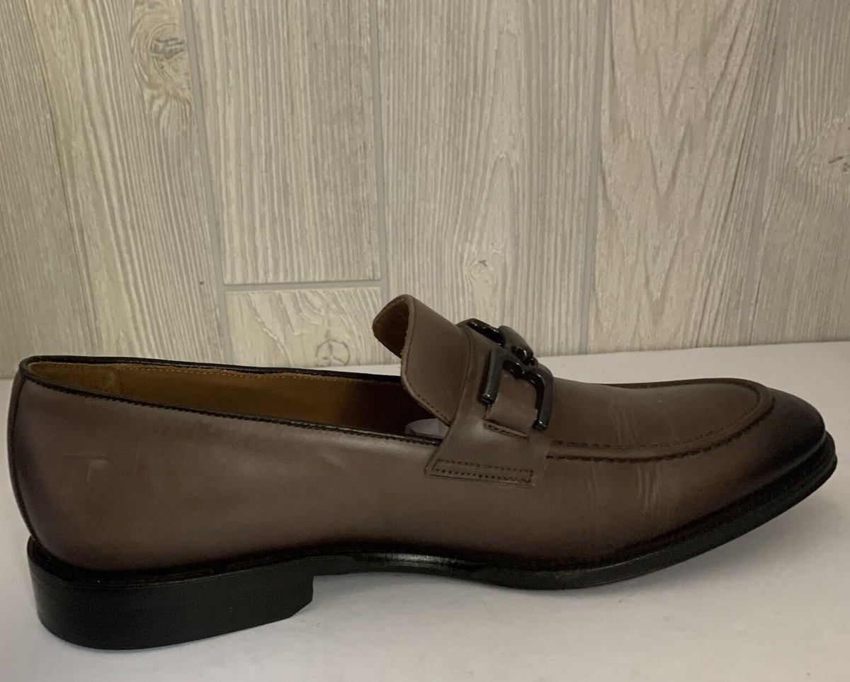 BRUNO MAGLI ALPHA BIT BURNISHED BROWN/grey/TAUPE LEATHER LOAFER SZ 9.5 MSRP $395 Sante Classic Bit Loafer – Bruno Magli main image 4