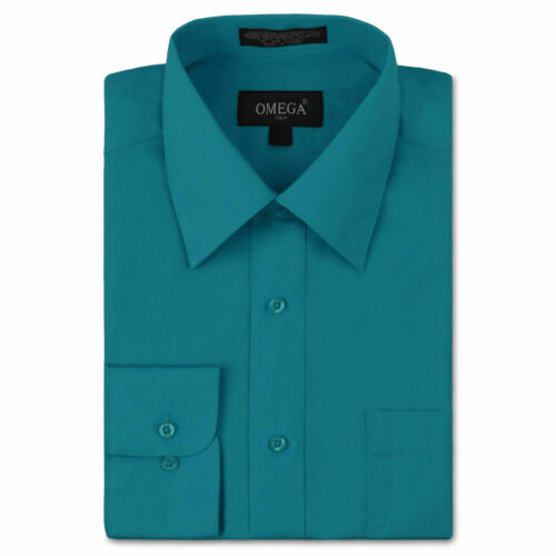 Herren Knopfleiste formelles Kleid Shirt Langarm einfarbig normale Passform - Bild 68 von 82