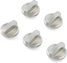 Wolf Stove Knobs Replacement - Stainless Steel Cooktop Control Knobs (5 Pcs)