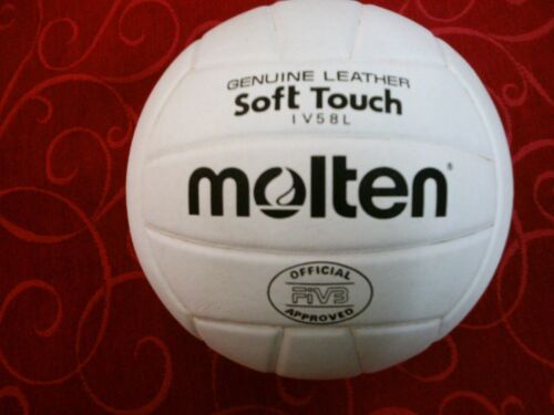 pallone volley in pelle bianca MOLTEN IV58L SOFT TOUCH - Foto 1 di 1