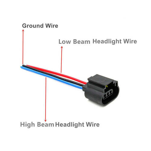 H13 9008 Female Socket Headlight Socket LED Plug Wire Harness Adapter Connector - Picture 9 of 12