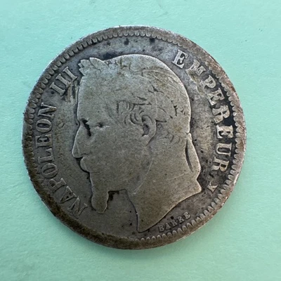Pièce argent 1 Franc Napoléon 3 - Photo 1/2