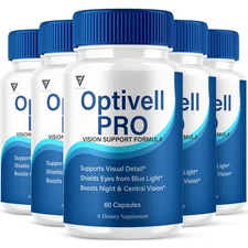 (5 Pack) Optivell Pro Vision Capsules, Optivell Advanced Formula (300 Capsules)