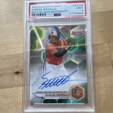 Topps 2023 Bowman's Best Samuel Basallo Autograph Rookie #B23SB PSA 9 Orioles