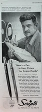 1946 Scripto Inc Atlanta Pencise Preston Sturges United Artists VTG Print Ad