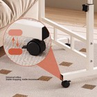 New Mobile Standing Desk With Wheels Height Adjustment Folding Portable Rolling