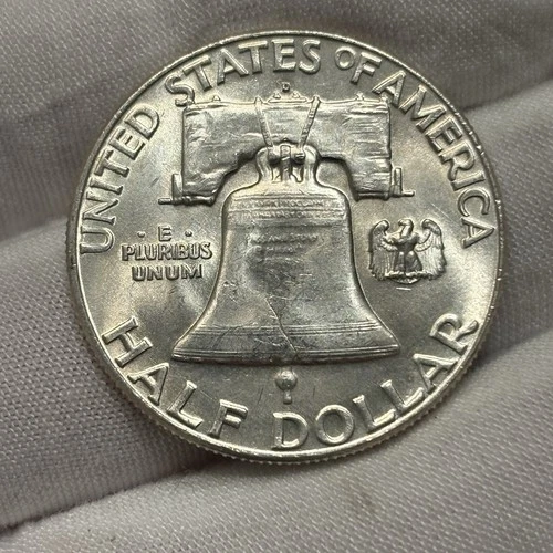 1963-D 50C Franklin Half Dollar Unc