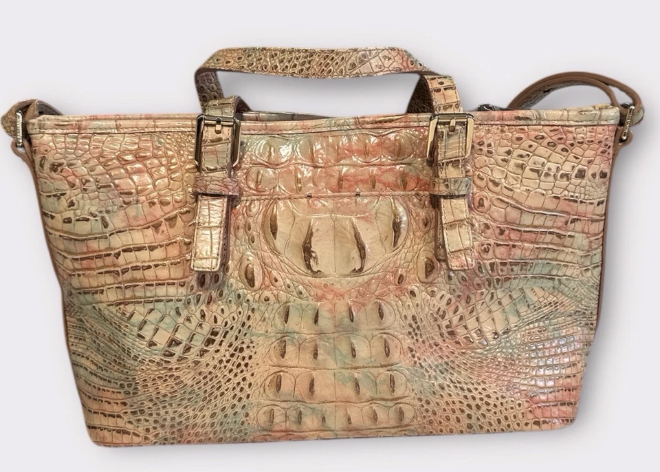 Bolso de Hombro Brahmin Asher Mini Seashell Retiro Silencioso Lujo Dinero Antiguo Cuero Foto 2 de 4