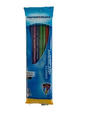Vtg Paper Mate American Classic Wood Pencils 8ct HB #2 Assorted Made in USA NOS