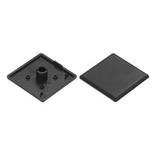 30Pcs Standard Plastic Square Aluminum Extrusion End Cap Black 45x45mm
