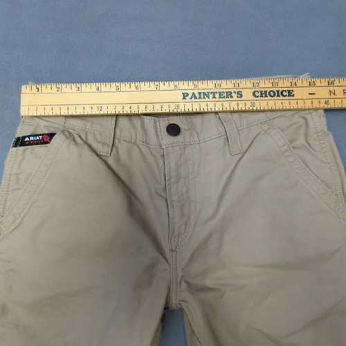 Ariat FR Pants Mens Meas. 30x32 Beige M4 Workhorse Boot Cut Work Wear Welder - Picture 4 of 7