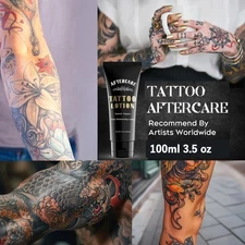 Tattoo Aftercare Lotion Moisturizing Cream 3.5oz Prevent Fading Aloe Jojoba Shea