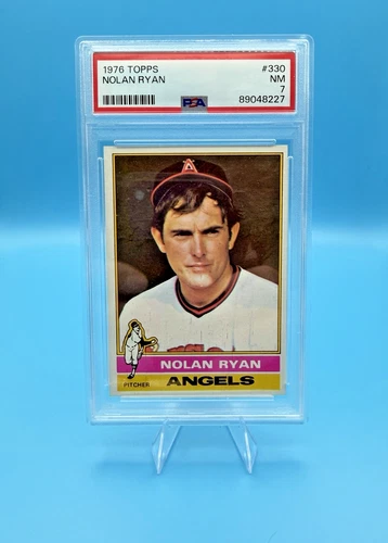 1976 Topps Nolan Ryan #330 Los Angeles Angels Baseball PSA 7 NM