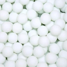 PMLAND 144 Washable Plastic Pong Balls Bulk for Carnival Pool Games White 