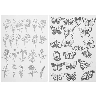 2 Sheets Hand Sewing Stabilizers Embroidery Water Soluble Papers - Image 1 of 4