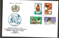 NORTHERN RHODESIA, 1973 WORLD HEALTH ORGANIZATION ILLUSTRATED FDC, CAT £30 AS US