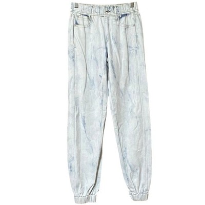 rag & bone Miramar Kacy Joggers XXS/2XS Blue Denim Print Y2K Athleisure Casual