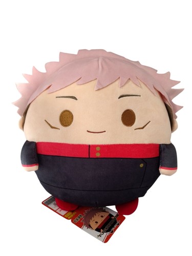 Jujutsu Kaisen Yuji Itadori FuwaKororin BIG Plush Round Squishy 11" NEW Fuwakoro - Picture 8 of 8