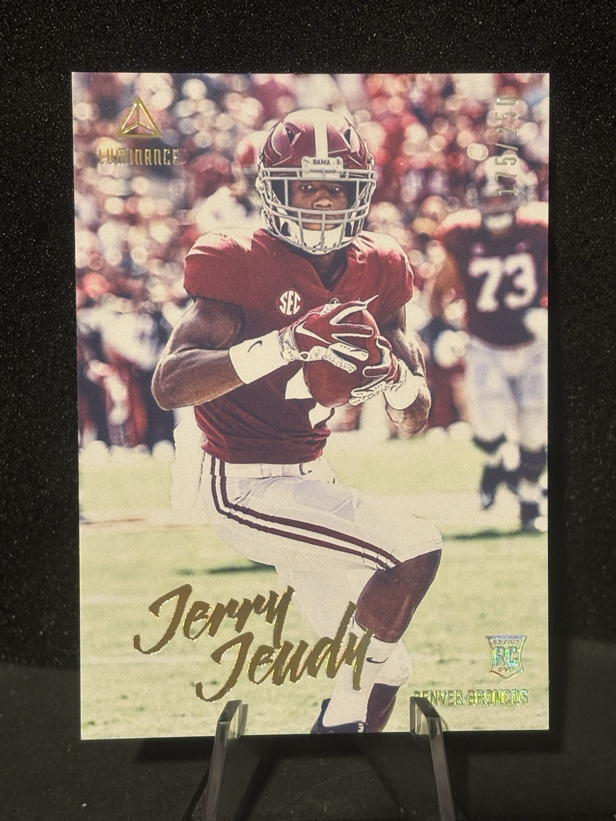 2020 Panini Luminance Rookies Gold /250 Jerry Jeudy #104 Rookie RC