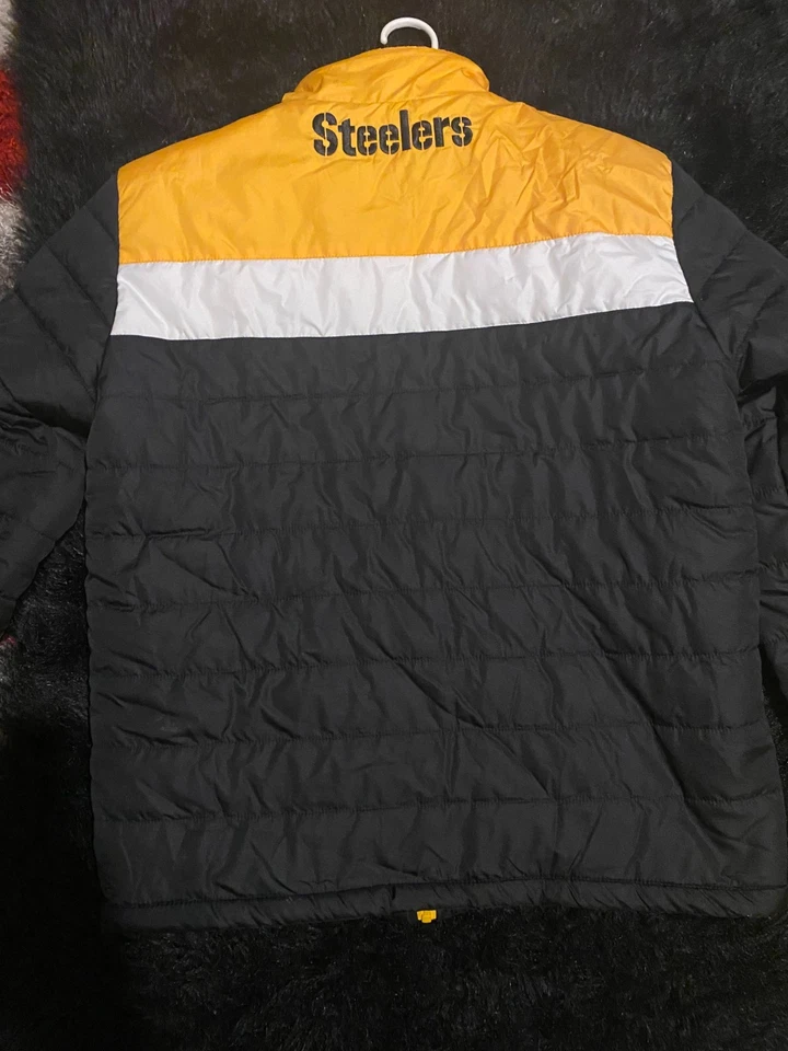Jaqueta de inverno NFL Team Pittsburgh Steelers preta tamanho M leitura - Imagem 3 de 3