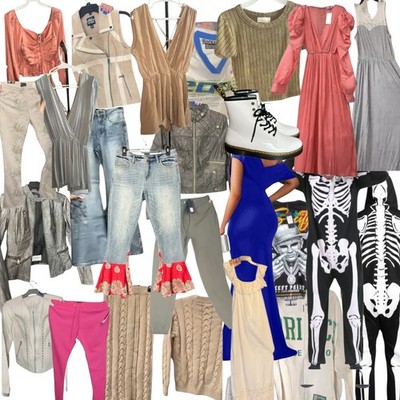 Bulk Clothing, Reseller Bundle $500 Wholesale Lot, High-Quality Clothing Mix