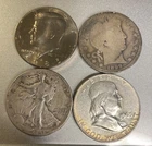 Assorted Silver Half Dollars With One Non-silver Half 1899-1985 Group#4