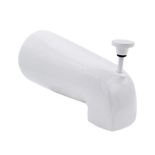 Westbrass Nose Diverter 5-1/2 Tub Spout, Powder Coat White, D311-50