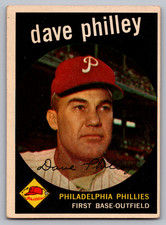 1959 TOPPS #92 DAVE PHILLEY PHILLIES