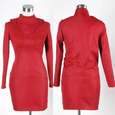 Star Trek Uhura's Cadet Costume Party Carnival Cosplay Suit Red Dress  sale