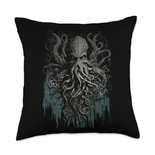 Cthulhu Lovecraft | Horror Cthulhu Myth | Entity of Cthulhu Throw Pillow