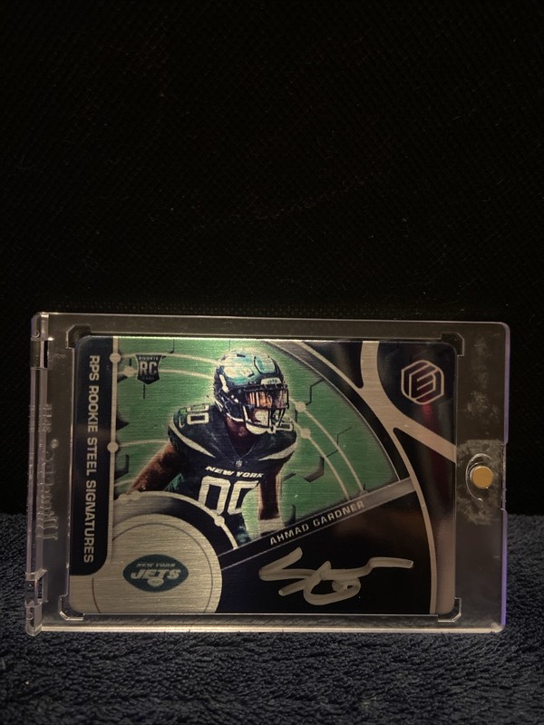 2022 Panini Elements Steel Signatures Ahmed Sauce Gardner Rookie ONCARD Auto /10