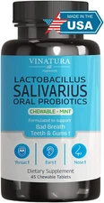 Lactobacillus Salivarius Oral Probiotics - for Mouth Bad Breath, Dental Probioti