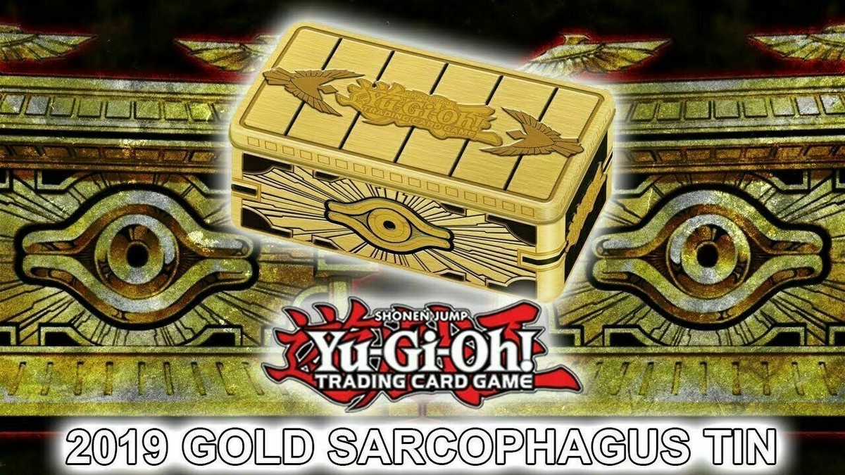 遊戯王　海外限定品封印の黄金櫃2019 Gold Sarcophagus Tin コナミデジタルエンタテインメント 遊戯王 英語版 2019 Gold