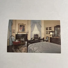 Postcard Rutherford B Hayes Residence Grove Fremont Spiegal Washington Bed Room