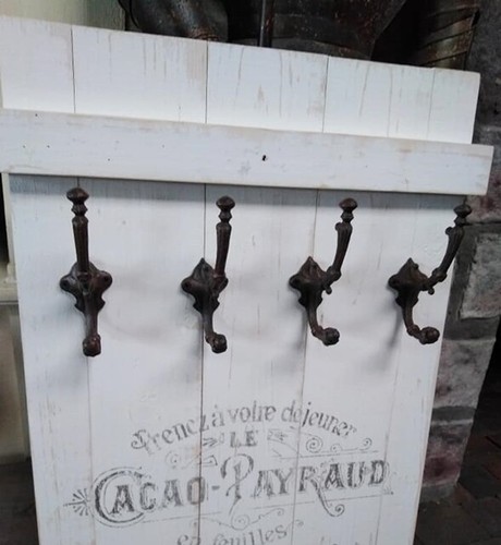 GARDEROBE WANDGARDEROBE CACAO PAYRAUD LANDHAUSSTIL HOLZ FRACHTKISTE SHABBY CHIC - Bild 2 von 2