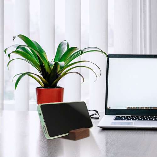 Mobile Phone Holder Office Telephone Stand Wood Wooden Portable Desktop - 第 5/12 張圖片