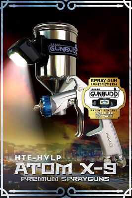 ATOM X9 HVLP Spray Gun for Car Painting | 1.2 / 1.3mm Tip Set + FREE GunBudd